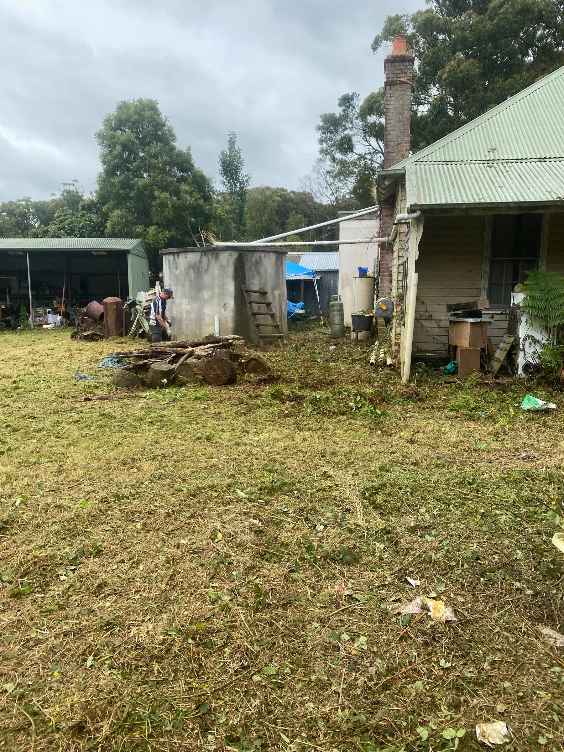 Same area cleared and tidied up